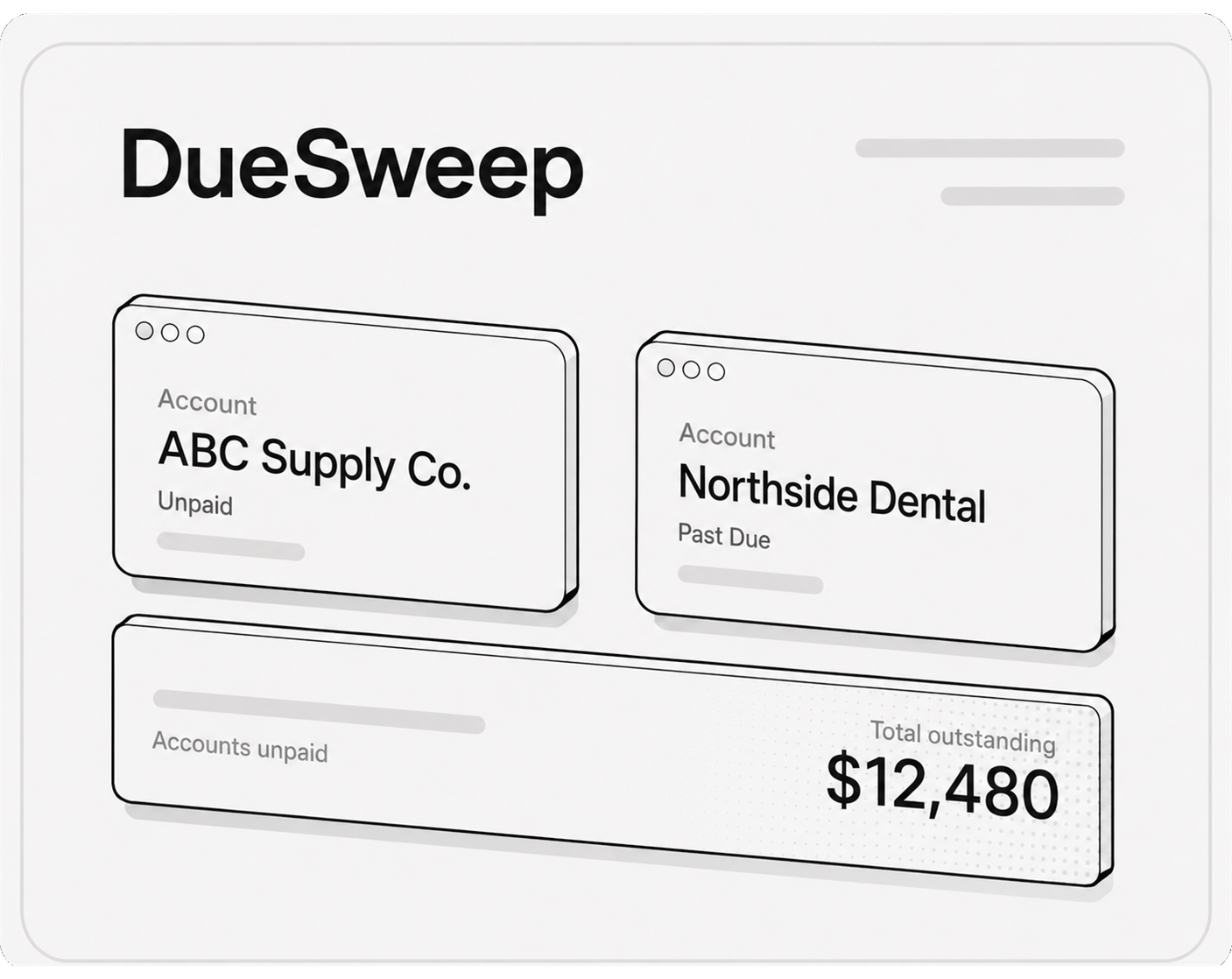 Invoice card illustration